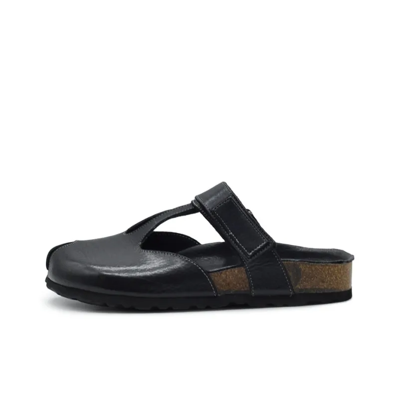 ARTMU Rubber Sole Quick Dry Closed Toe Slippers Women's Black-0