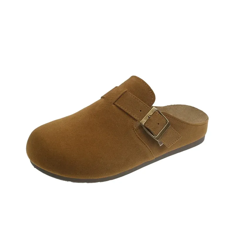 SOBB Rubber Sole Abrasion Resistant Slip Resistant Closed Toe Slippers Women's-6