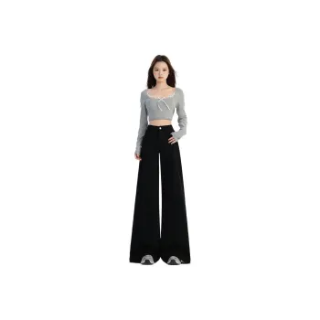YINLEI Casual Pants Women's Black