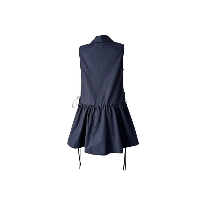 HUINIAN Sleeveless Dresses Women's Navy Blue-1