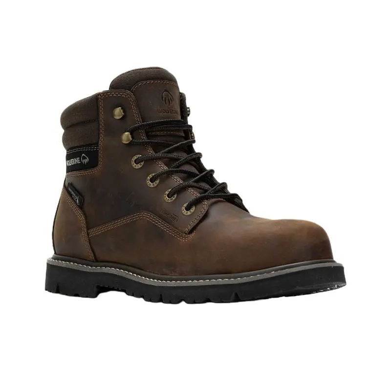 WOLVERINE Revival Abrasion Resistant Short Outdoor Boots Men's Brown-1