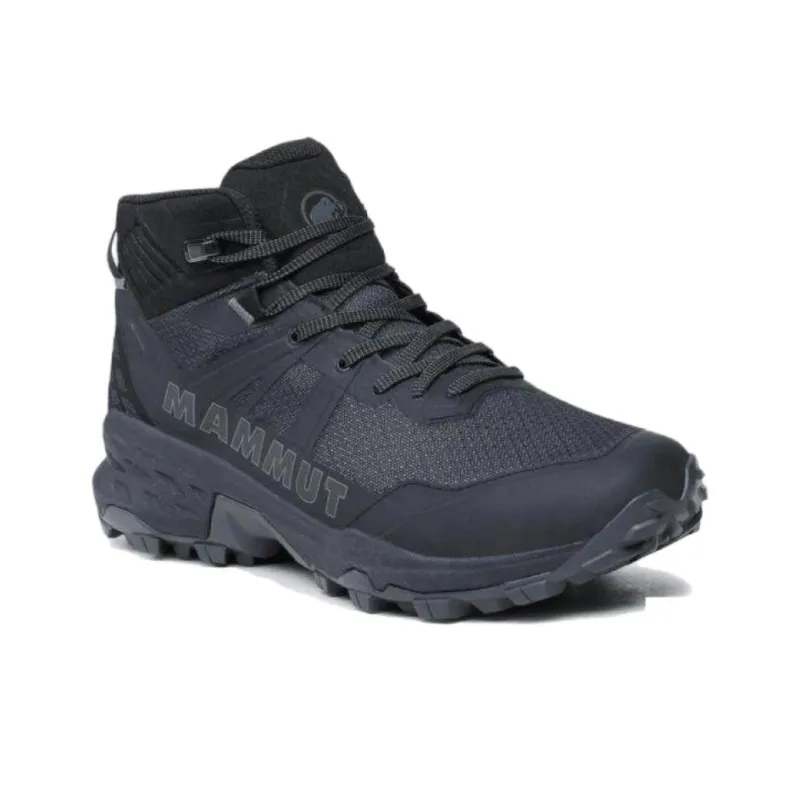 MAMMUT Sertig II Anti Slip Wear Resistant Mid Top Hiking Shoes Men's Black-1