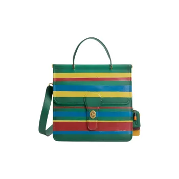 COACH Willis Design Shoulder Bag, Crossbody Bag, Handbag Women's Green & Blue