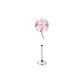 [Single]4mm Pink Diamond Stud Earrings (Medical Titanium Alloy)