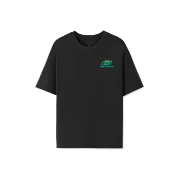Skechers T Shirt Unisex Carbon Black 0018