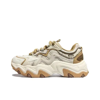 LiNing Cat's Claw Lite 2 Slip Resistant Height Increasing Low Top Casual Shoes Women's Ecru