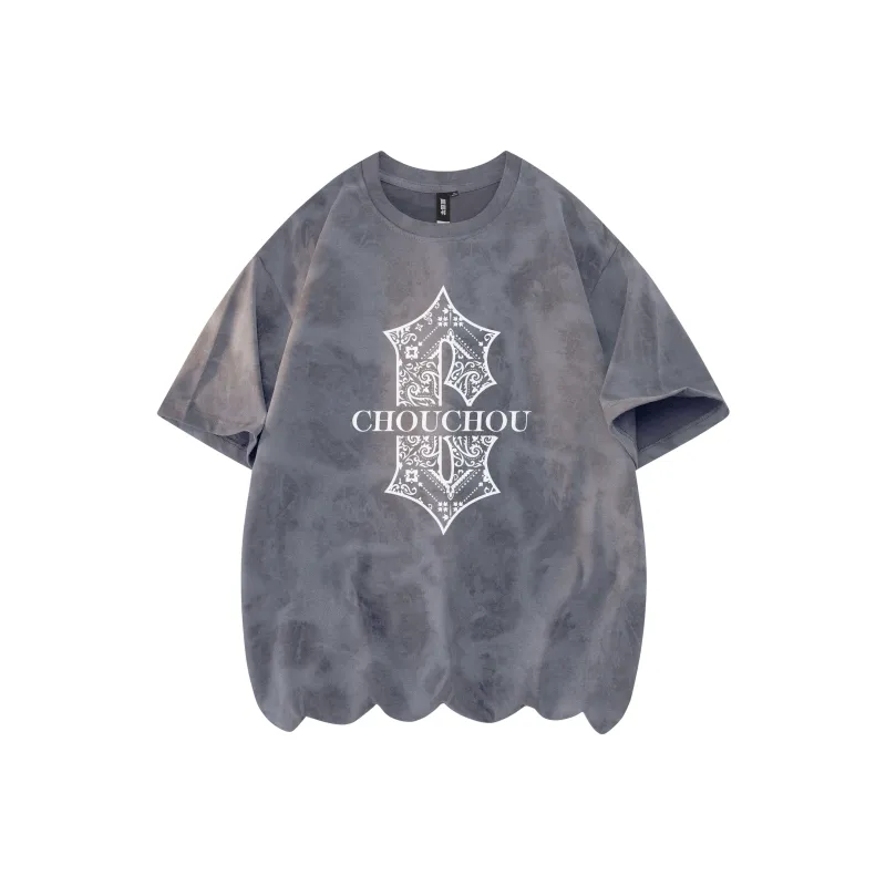 CHOUCHOUS Drop Shoulder Sleeve T Shirt Women's-12