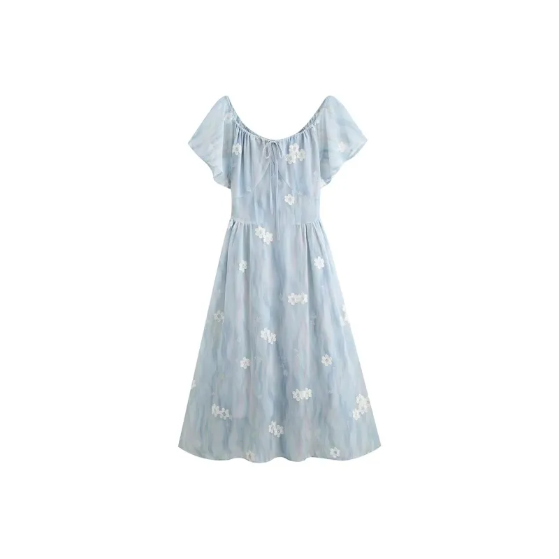 ABCMININ Short Sleeved Dress Women's-0