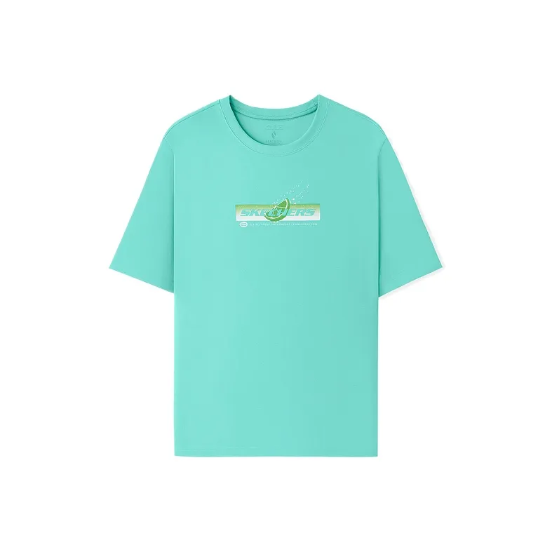 Skechers T Shirt Unisex Pink Green 000U-0