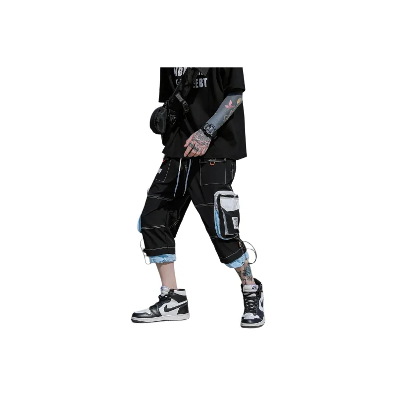 SZSX Cargo Shorts Unisex Black-1