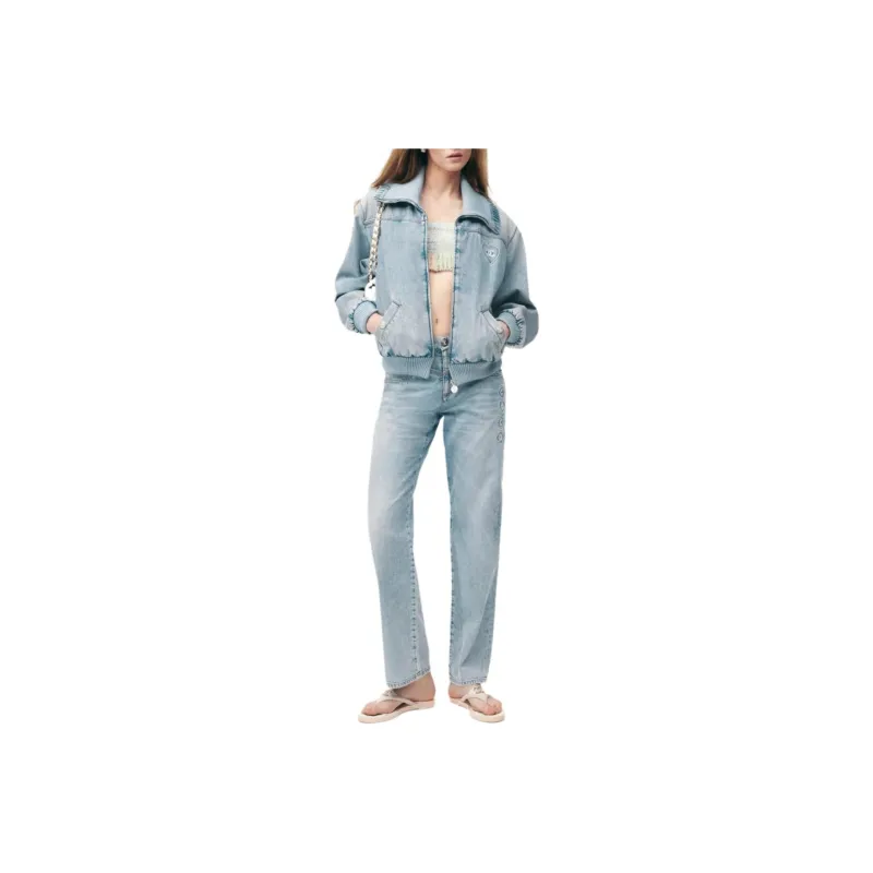 CHANEL Jeans Women's Light Blue-0