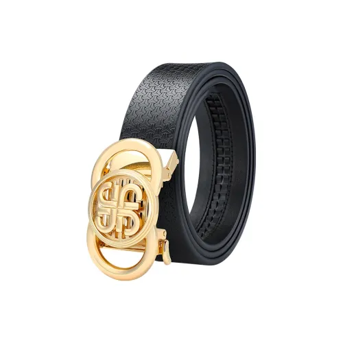 MILLIE'S Cow Split Leather Belts Men's Width 3.4cm
