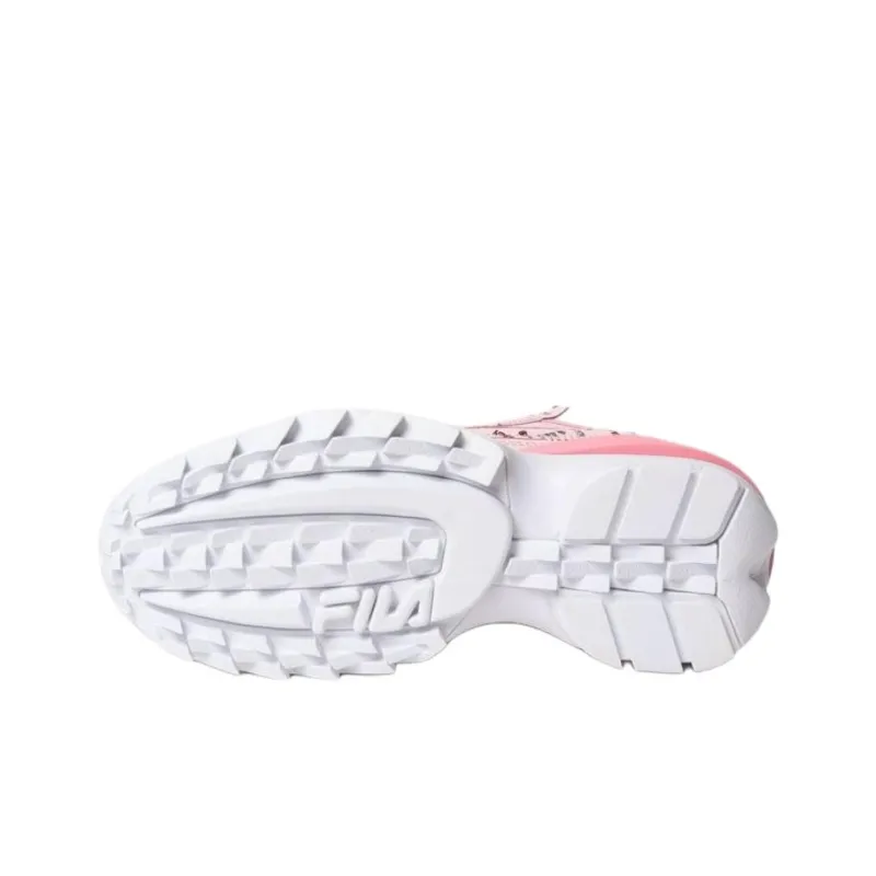 FILA Disruptor 2 Anti Slip Wear Resistant Low Top Chunky Sneakers Women's Pink-4