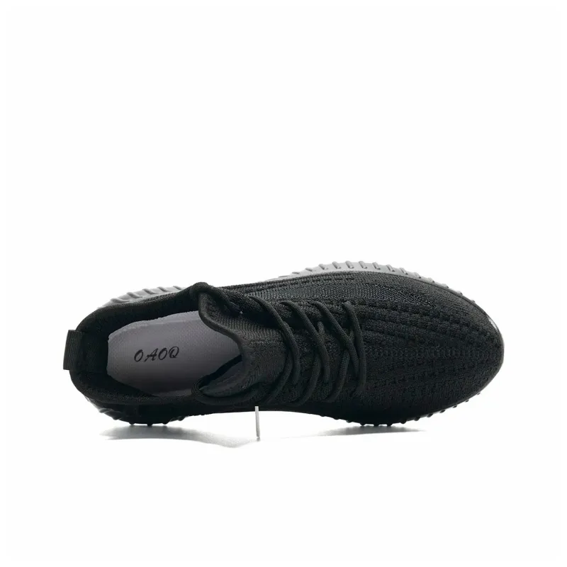 OAOQ Cushioning Height Increasing Abrasion Resistant Lightweight Slip Resistant Low Top Casual Shoes Unisex-12