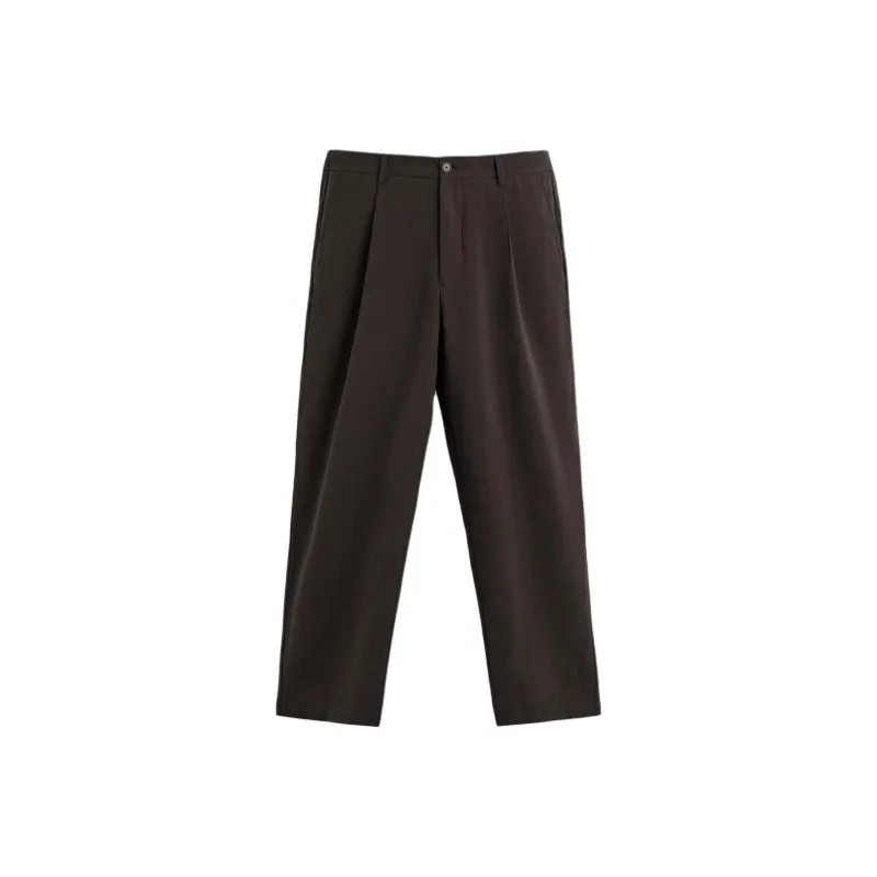 ZARA Casual Pants Men Chocolate-0