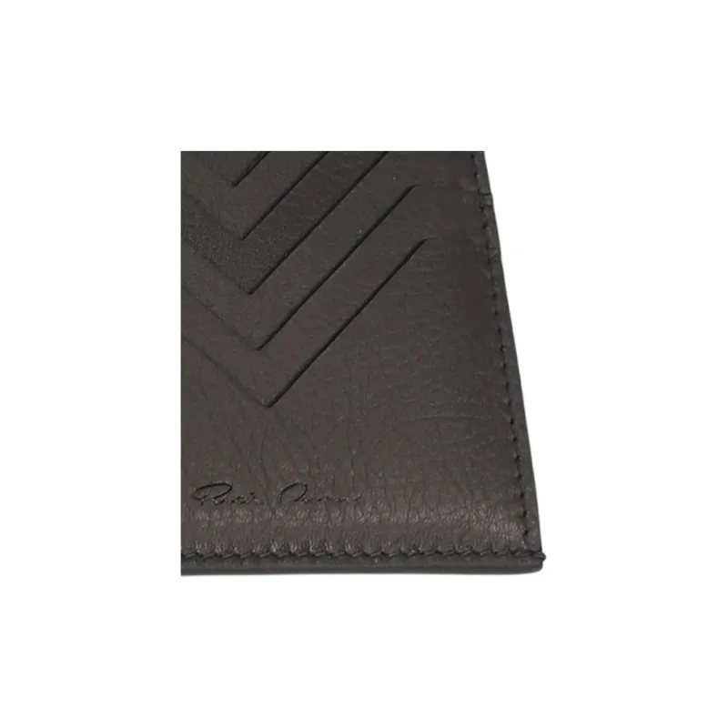 RICK OWENS/RO Leather Card Holder Card Holder Men's Black-3