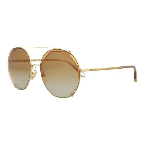 Chloe Metal Aviator Sunglasses Unisex Yellow