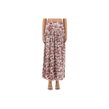 Staud Casual Long Skirt Women's Red