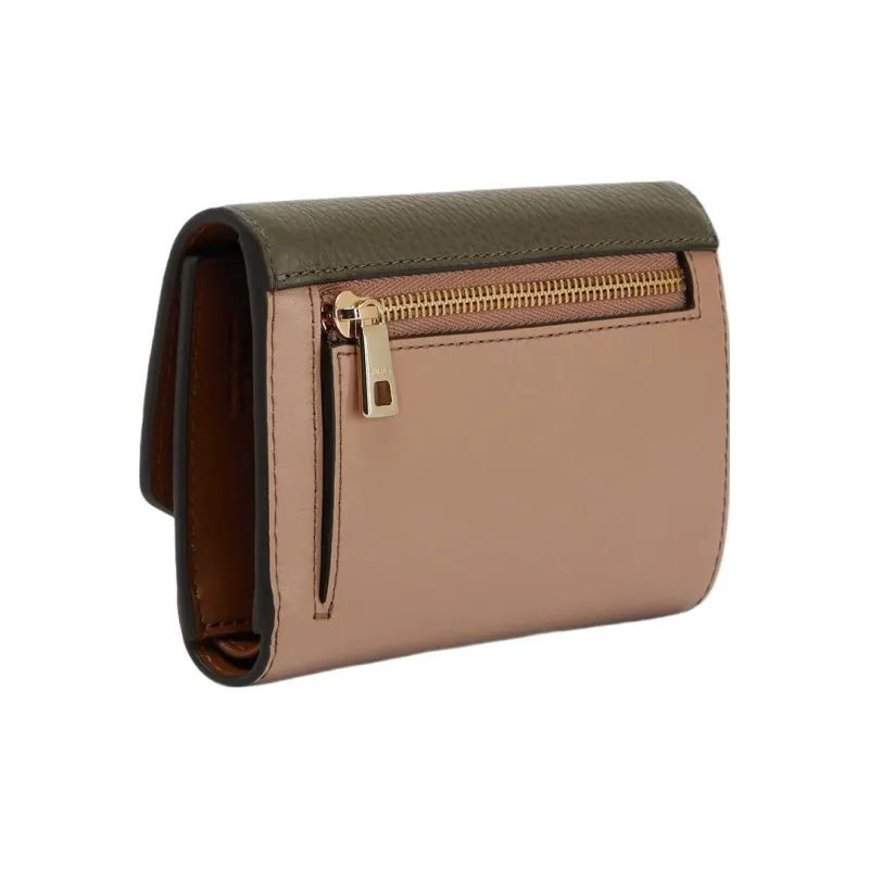 Furla Primula Cow Leather Wallet Medium Size Women's Green Multicolor Brown-1