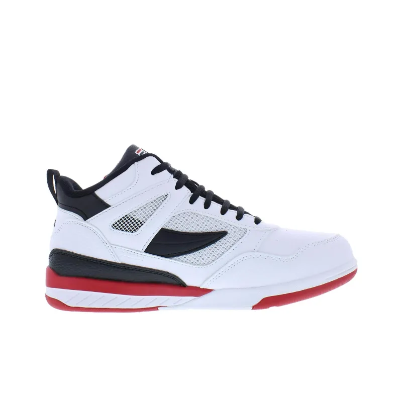 FILA Anti Slip Wear Resistant Low Top Casual Shoes Men's White Red-1