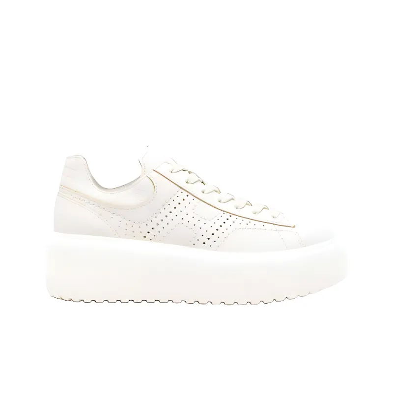 HOGAN H Stripes Low Top Casual Shoes Women's White-1