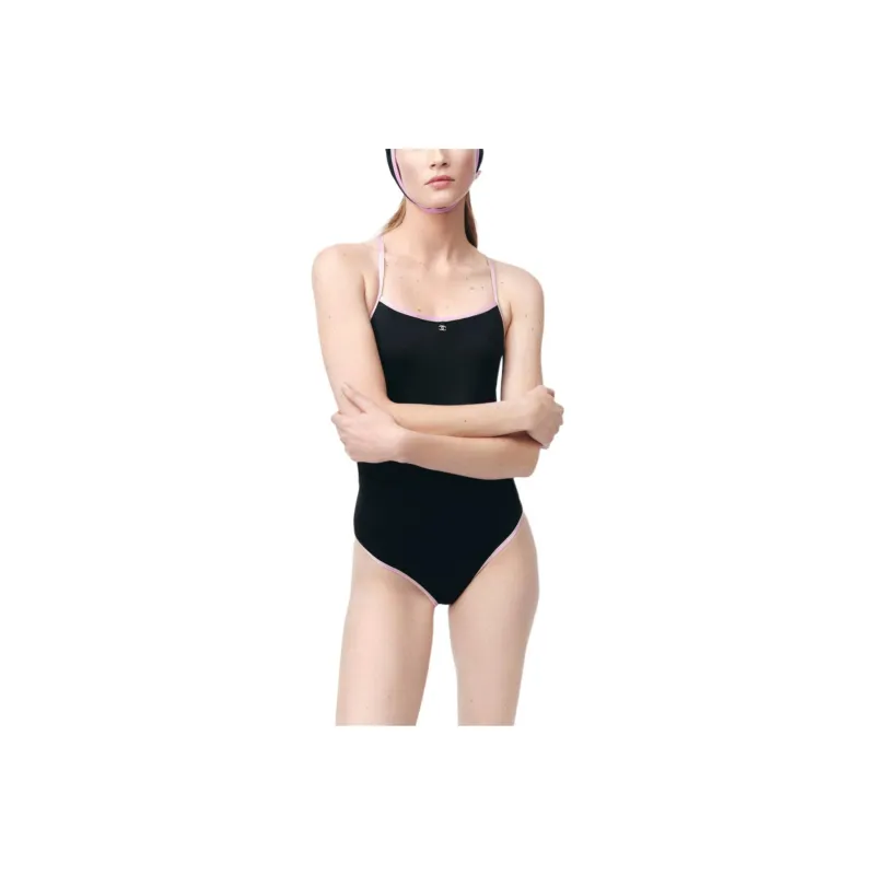 CHANEL One piece Swimsuit Women's Black-0