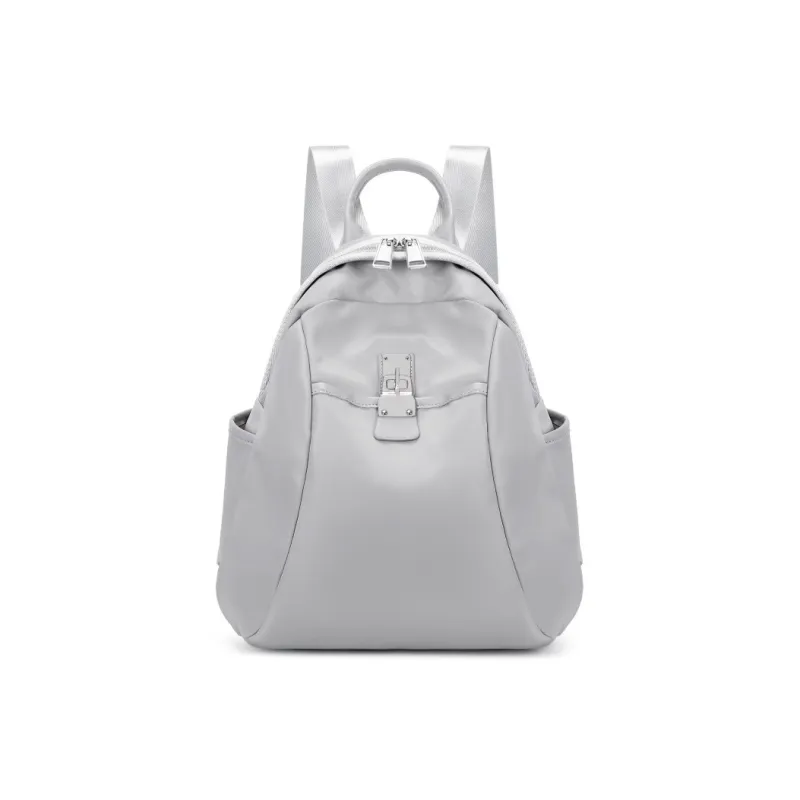 CORE BIRD Eco friendly Fabric Backpack Women's Elegant Black/Apricot/Apricot Gray/Ice Gray-6