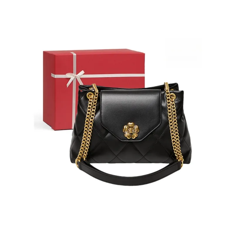 CNNCOO Synthetic Leather Shoulder Bag Regular Women's Midnight Black/Ecru-0