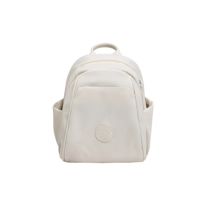 MARKANGARO Fabric Backpack Women's White/Black/Blue/Khaki/Green-0