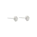 Large Brushed Silver 1 Pair ED65D