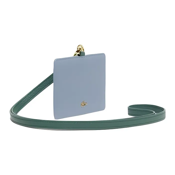 LACOSTE Cow Leather Card Holder Women's Sky Blue-1
