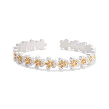 Hurry That Year S999 Fine Silver Bangles Women's