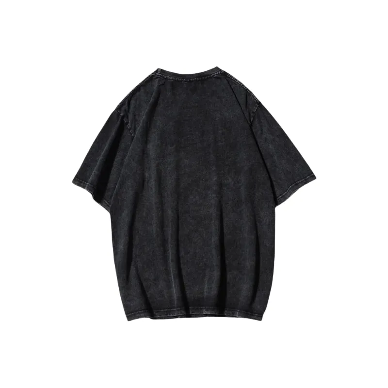 FOMOCE T Shirts Unisex Washed Black-4
