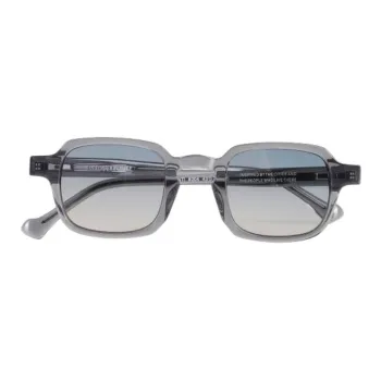 District Vision Acetate Metal Square Sunglasses Unisex Blue