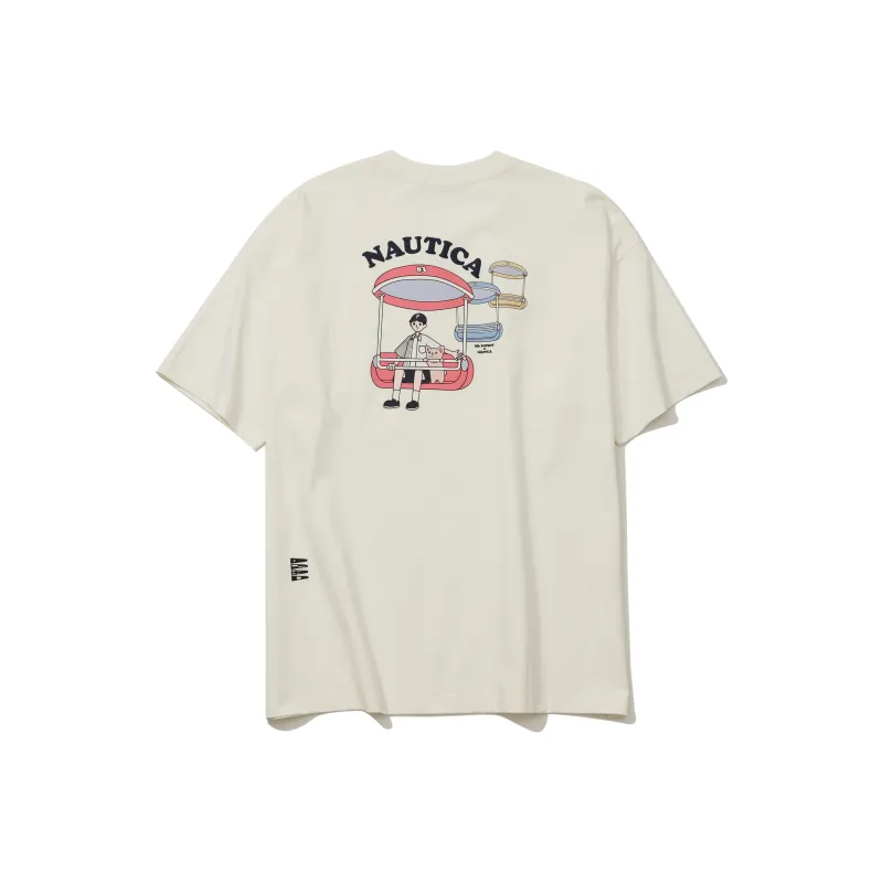 Nautica White Sail POPBOY Collaboration T Shirt Men's-1