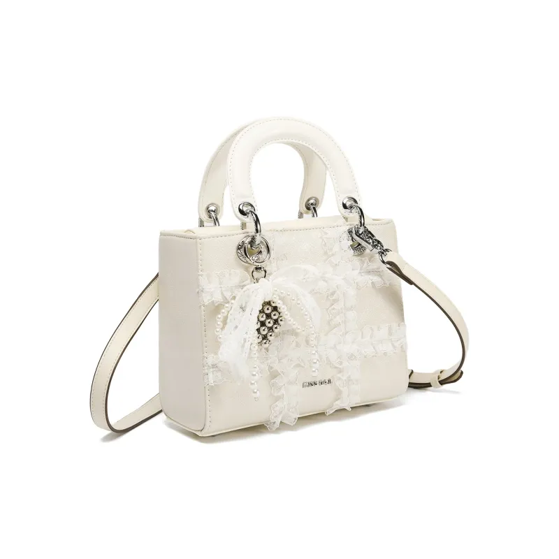 MISS GAIL Synthetic Leather Shoulder Bag, Crossbody Bag, Handbag Regular Women's White-7
