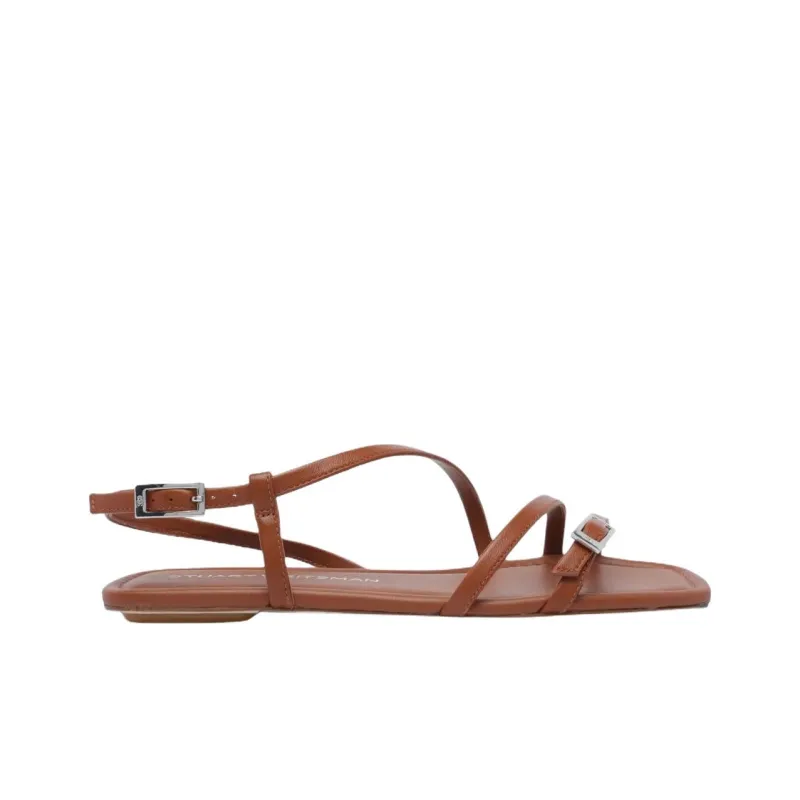 Stuart Weitzman/SW Georgie One Strap Sandals Women's Brown-1