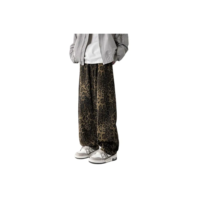 FRQ Jeans Unisex Leopard Print-0