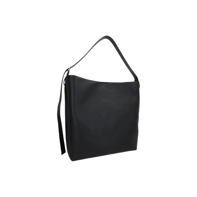 JIL SANDER Leather Crescent Bag Handbag Tubas Women's Black-1