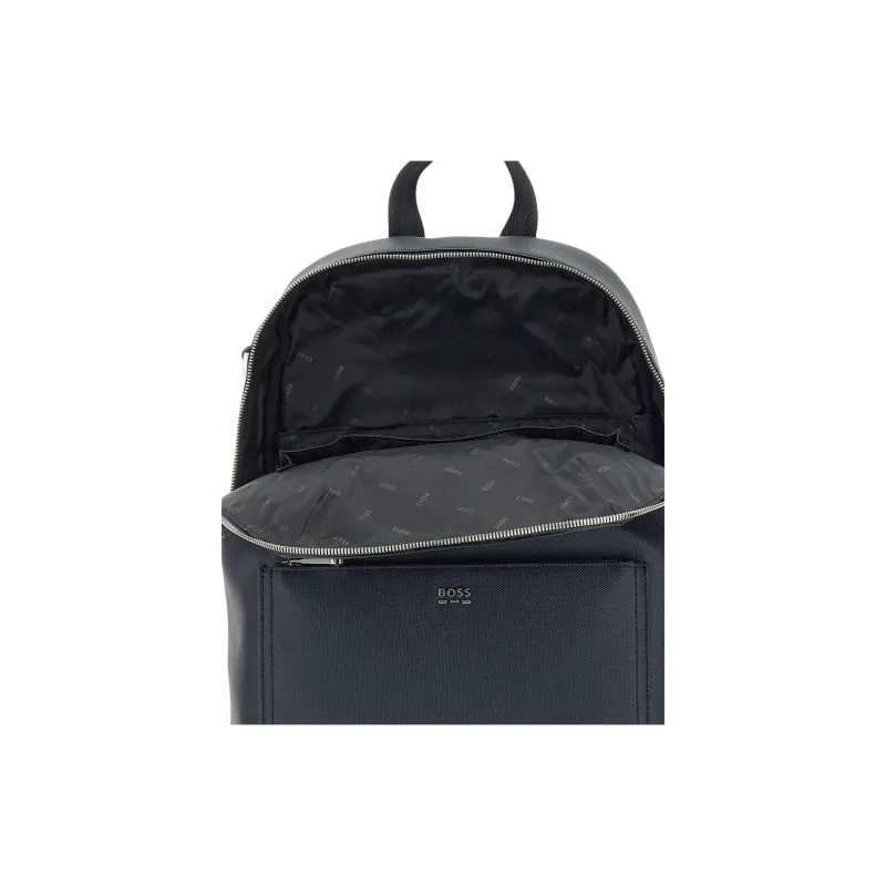 HUGO BOSS Faux Leather Backpack Unisex Blue-2