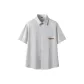 [Korean Style Casual]Gray White Stripes (B Arts Logo Chest Logo)