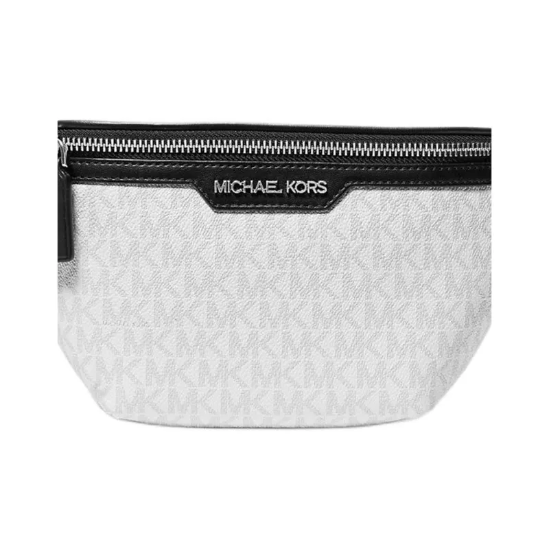 MICHAEL KORS COOPER Canvas Fanny Pack Mini Men's Bright White-2