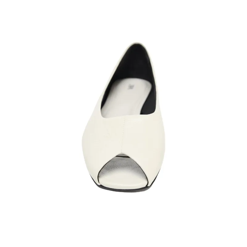 ZARA Casual Single Shoes 1cm Women's White-3
