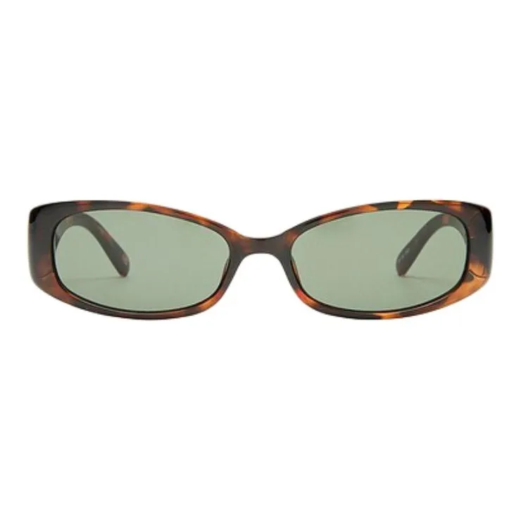 Le Specs Polycarbonate Oval Sunglasses Unisex Tortoiseshell-1