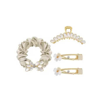 ROYALSASA Alloy, Faux Pearl Hair Clips Women's