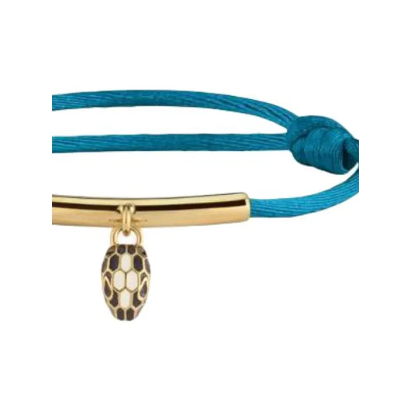 BVLGARI Fabric Bracelets Women's Blue-2