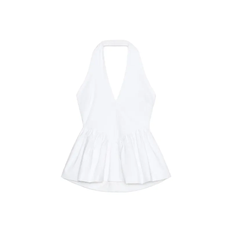 ZARA Tank Tops Women's White-0
