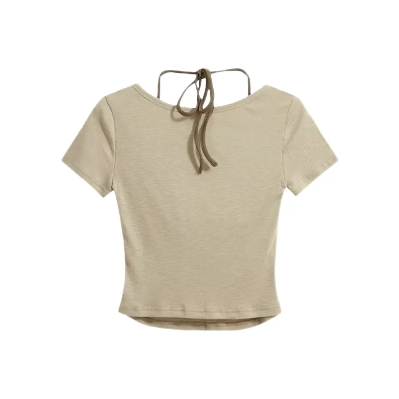 YGPRW T Shirts Women's Khaki-1