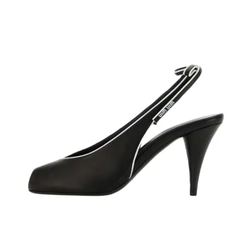 MIU MIU Slim Heel High Heels 7.8cm Women's Black