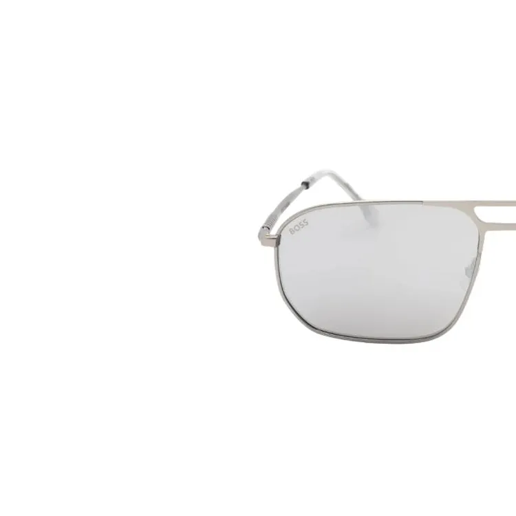 HUGO BOSS Metal Square Sunglasses Men's Gray-2